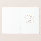 箔押しクリスマスツリーカード 箔カード (内部)