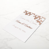 箔押しスクロールSave the Dates 招待状 (回転した状態)