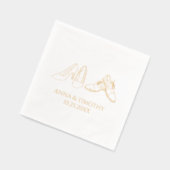 箔押しナプキン 箔ナプキン (左)