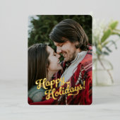 箔押しホリデー写真カード 箔シーズンカード (立ち正面)