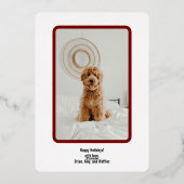 箔押しホリデー写真カード 箔シーズンカード (裏面)