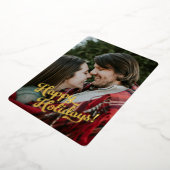 箔押しホリデー写真カード 箔シーズンカード (回転した状態)