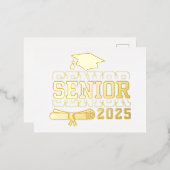 箔押し招待状のポストカード 箔招待状ポストカード (正面/裏面)