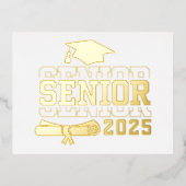 箔押し招待状のポストカード 箔招待状ポストカード (正面)