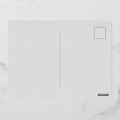 箔押し招待状のポストカード 箔招待状ポストカード (裏面)