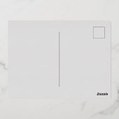 箔押し招待状はがき 箔招待状ポストカード (裏面)