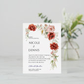 箔押し招待状はがき 箔招待状ポストカード (立ち正面)