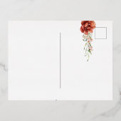 箔押し招待状はがき 箔招待状ポストカード (裏面)