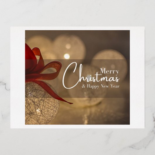 箔押し招待状 箔招待状ポストカード (正面)