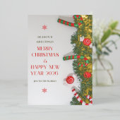 箔押し招待状 箔招待状 (立ち正面)