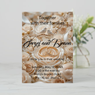 箔押し招待状 箔招待状