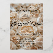 箔押し招待状 箔招待状 (正面)