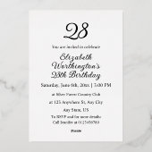 箔押し招待状 箔招待状 (裏面)