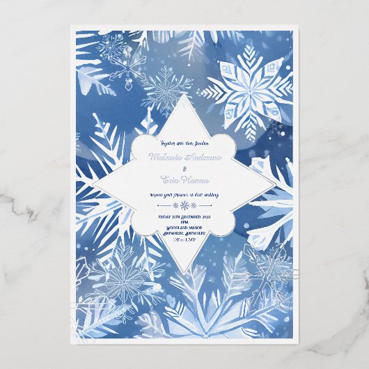 箔押し招待状 箔招待状 (正面)