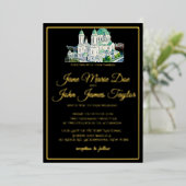 箔押し招待状 箔招待状 (立ち正面)