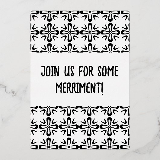 箔押し招待状 箔招待状 (正面)