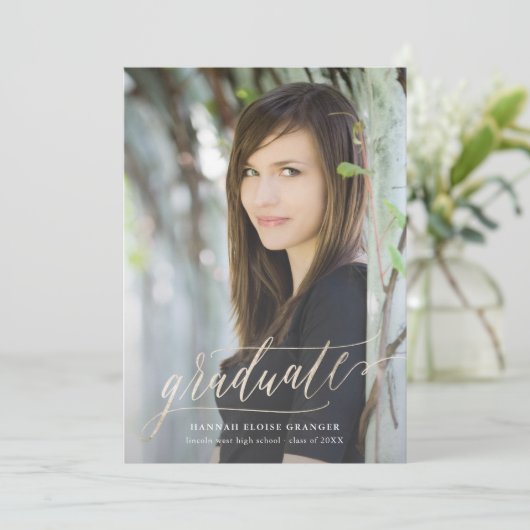 箔押し金ゴールドフェイク台本 招待状 (スタンド正面)