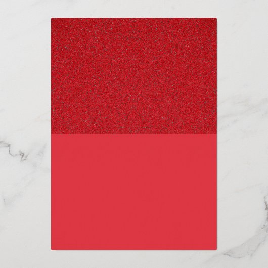 箔押し トップ トマト レッド カスタム インビテーション 箔招待状 (正面)