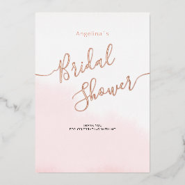 箔押し フラット 結婚前お披露目 パーティー サンクスカード 箔招待状