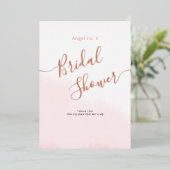 箔押し フラット 結婚前お披露目 パーティー サンクスカード 箔招待状 (立ち正面)