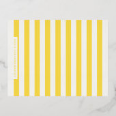 箔押しHello Sunshine 子供向けステーショナリー ノートカード (裏面)