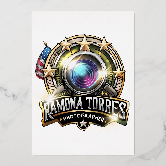 箔紙 箔招待状 (正面)