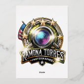 箔紙 箔招待状 (裏面)