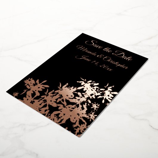 箔製 Save the Dates 招待状 (回転した状態)