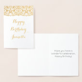 箔誕生日カード、ハッピーバースデー箔カード 箔カード (ディスプレー)