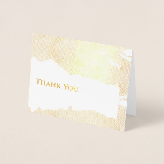 箔金ゴールドまたは銀フローラグリーティング 箔カード (正面)