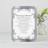 箔金銀黄銅 カップルシャワー 招待状 (スタンド正面)