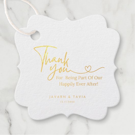 箔 ご好意 タグ (正面)