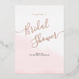 箔 フラット 結婚前お披露目 パーティー 感謝カード 箔招待状