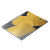 箔、抽象的な黒いデザイン ノートブック (左側)