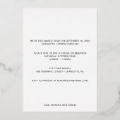 箔 現代カリグラフィー フォト エルオープメント カード (裏面)