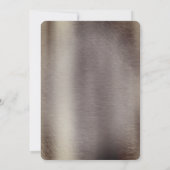 箔 – 金ゴールド – シルバー – 真鍮 招待状 (裏面)