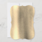 箔 – 金ゴールド – シルバー – 真鍮 招待状 (裏面)