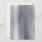 箔 – 金ゴールド – シルバー – 真鍮 招待状 (裏面)