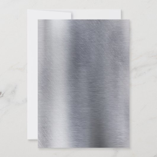 箔 – 金ゴールド – 銀 – 真鍮結婚式招待状 招待状 (裏面)