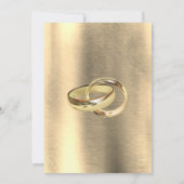 箔・金・銀・真鍮 ヴィンテージ結婚式 招待状 (裏面)