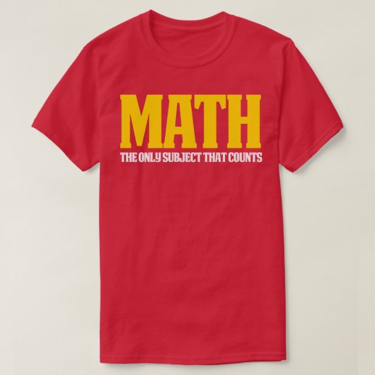 算数おもしろいス素晴らしギフト算数カウント Tシャツ (デザイン正面)