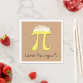 算数おもしろいユーモアLemon Pi記号 スタンダードカクテルナプキン (インサイチュ)