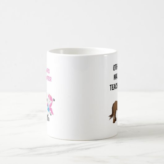 算数おもしろい先生パーソナライズされたマグギフト コーヒーマグカップ (中央)