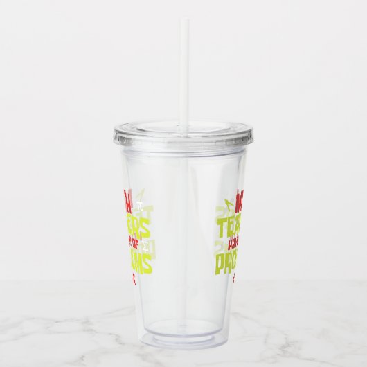 算数おもしろい先生 |数学のジョーク アクリルタンブラー (右)