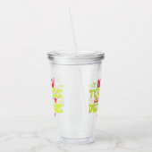 算数おもしろい先生 |数学のジョーク アクリルタンブラー (左)