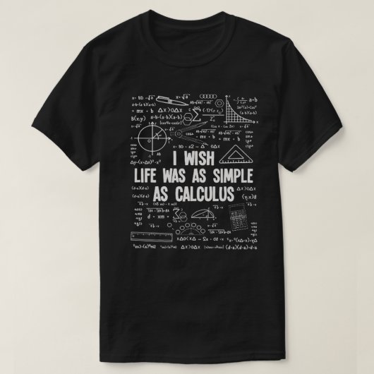 算数おもしろい愛好家ギフト Tシャツ (デザイン正面)