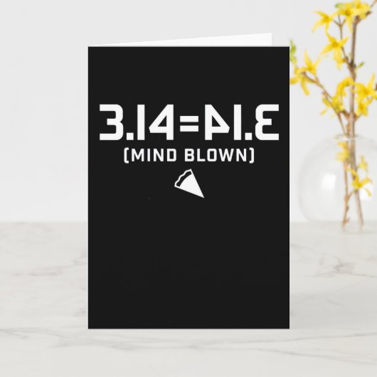 算数おもしろい愛好家3.14数学パイの日の記号 カード (黄色い花)