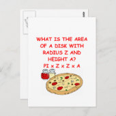 算数とピザ ポストカード (正面/裏面)