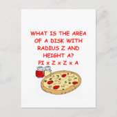 算数とピザ ポストカード (正面)