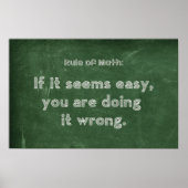 算数の法則 – 算数ポスター ポスター (正面)